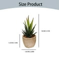 thumbnail image 3 of HCTSHG Artificial Succulents in Pots - Small Fake Plants Mini Succulent Agave Faux Plants Indoor for Boho Bathroom Decor, Bedroom, and Coffee Table Office Farmhouse Decoration, 3 of 9
