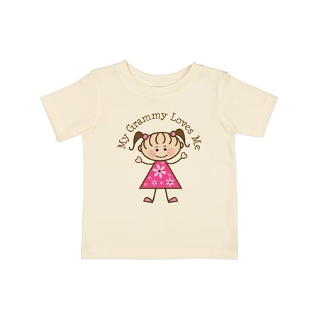 

Inktastic My Grammy Loves Me Gift Baby Girl T-Shirt
