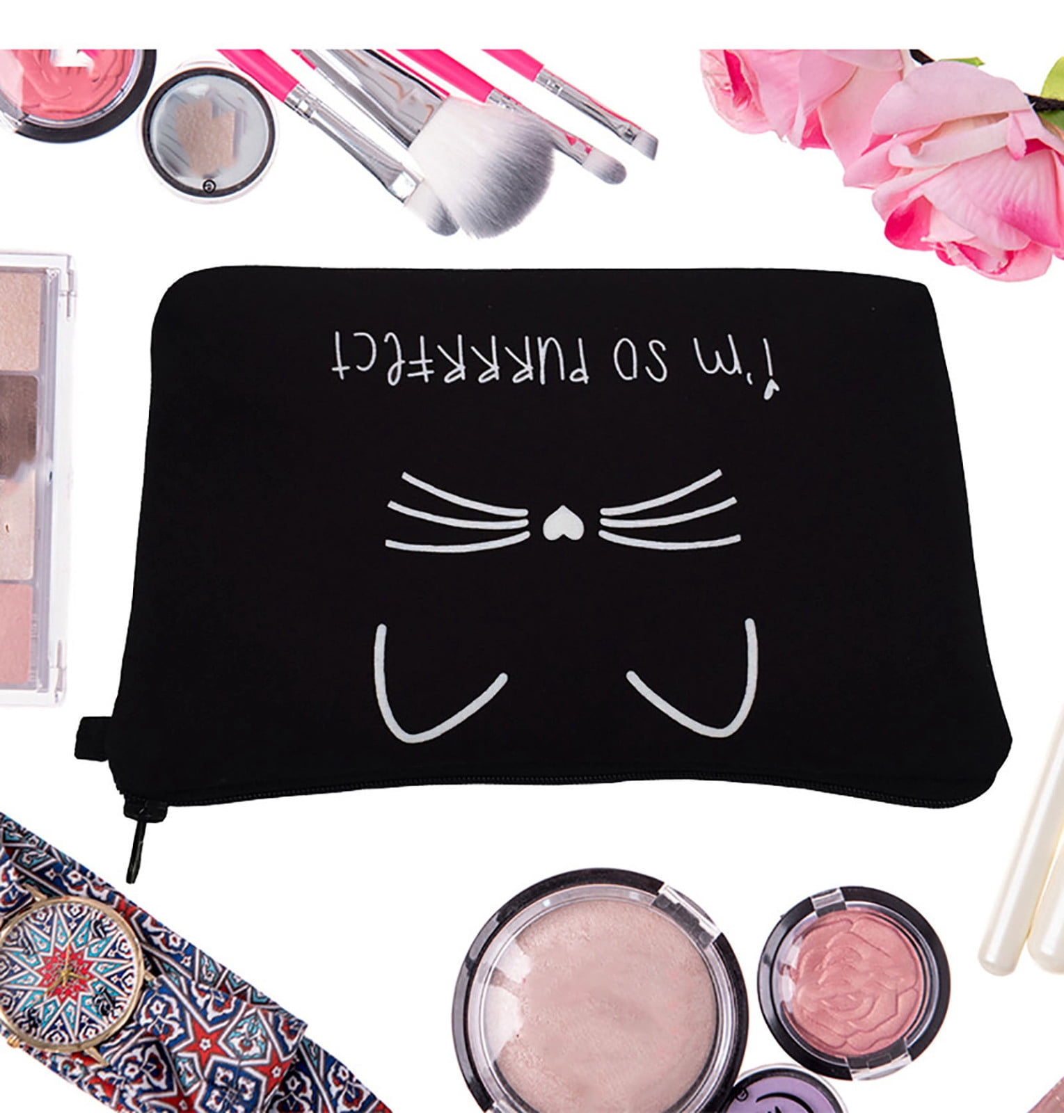 Large Beauty Organizers And Storage Brush Organizer Hair Tie Travel Makeup Brushes for Vanity And Purse Organizer Organizer Pouch Hair Band Organizer Makeup Tote Bathroom Tote Organizer