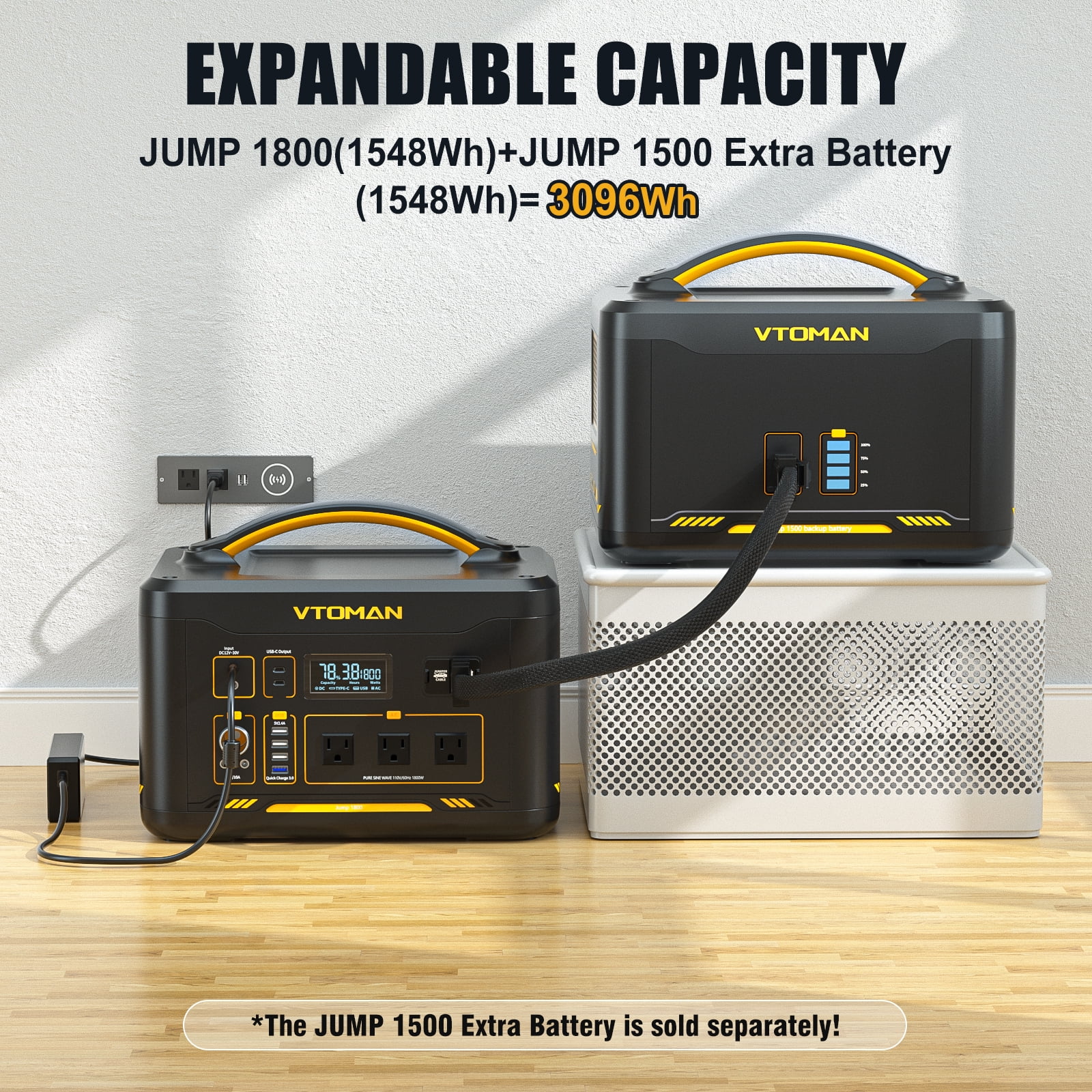 VTOMAN JUMP1500X【最終値下げ】 Amazon.com : VTOMAN Jump 1500X Portable Power Station, 828Wh