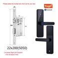 thumbnail image 2 of Door Lock, K7 Pro Biometric Fingerprint Door Lock Black Smart Lock Tuya App Remote Unlocking Password Keyless Lock Electronic Door Lock ,Easy to Install, 2 of 7