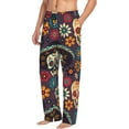 thumbnail image 2 of Fotbe Men'S Skulls And Flowersclassic Pajama Pants With Elastic Waist And Drawstring Pockets，Pajama Pants Mens Lounge Pants Super Soft, 2 of 9