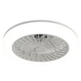 thumbnail image 3 of Sofucor 18 in Round Ceiling Fans with Lights, Dimmable Color Temperature and 6 Speeds, Remote & APP Control, Flush Mount Bladeless Reversible Motor, White, 3 of 6