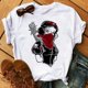 thumbnail image 3 of Ropa Kawaii de princesa de Disney para mujer, camisetas de verano para mujer, camisetas gráficas de dibujos animados Harajuku para chica, camiseta bonita, blusas para mujer, 3 of 5