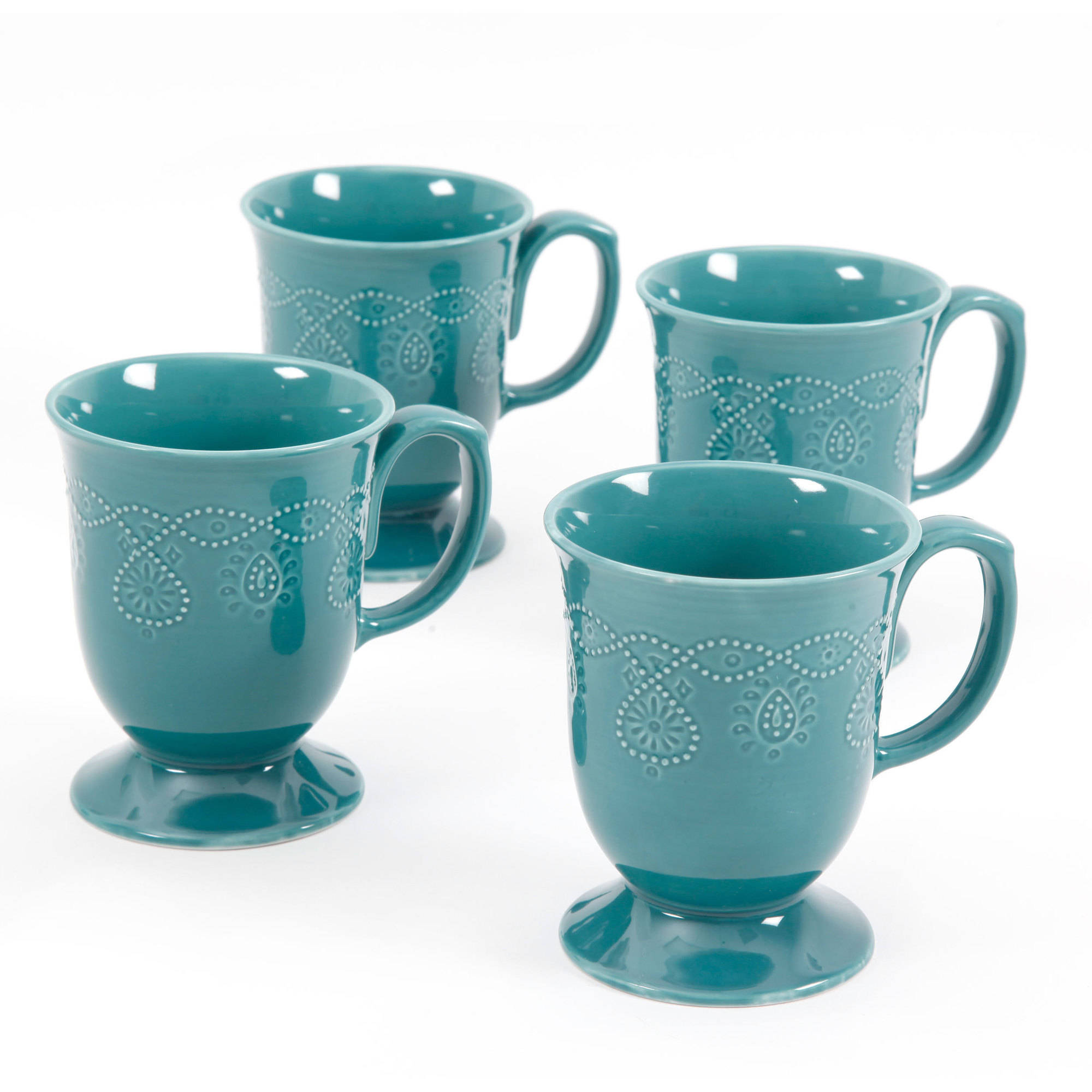 The Pioneer Woman Cowgirl Lace 4 Piece Tea Cup Hot