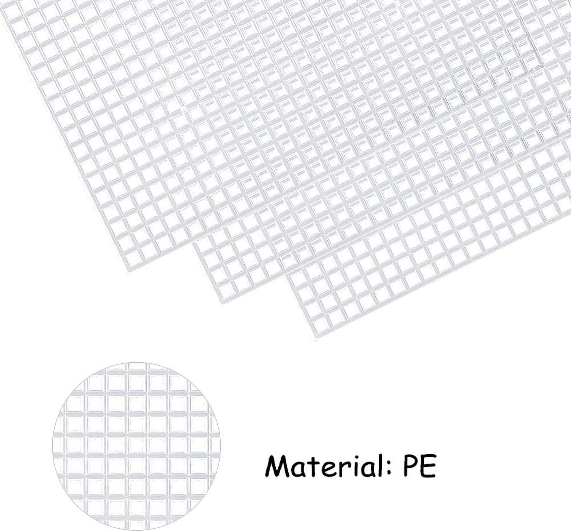 36-Piece Mesh Canvas Sheets Kit - 30 Shapes, 6 Rectangular Canvases & Embroidery Tools for Plastic Canvas Craft