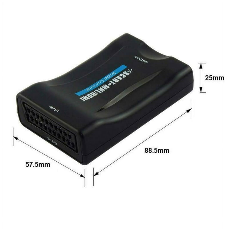 Amerteer SCART To HDMI 1080P Video Audio Upscale Converter Adapter HD TV  DVD SkyBox