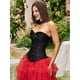 thumbnail image 5 of Tops de Corsé para Mujer, Lencería Moldeadora con Bustier, Body Push Up con Cintura de Encaje Negro XXL, 5 of 10