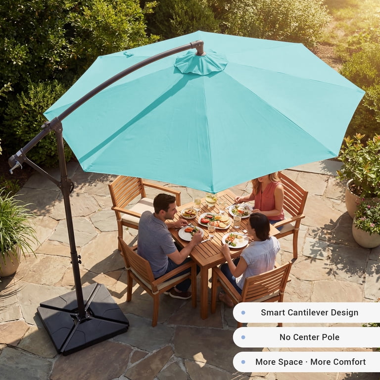 4 tilt patio umbrella PURPLE LEAF Market 6' x 4' Rectangle Dual Beige Outdoor Color Choices NAPWANT 10ft Cantilever Patio Umbrella