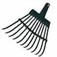 thumbnail image 3 of Kids Helper 11 Tine Small Rake Head 10.63" Great for Reaching Little Nooks & Crannies, 3 of 4