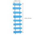 thumbnail image 2 of Mini Picket Fence Garden Dark Blue Wood Courtyard 10Pcs, 2 of 3