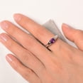 thumbnail image 4 of HeartsAndYou 1ct Natural Purple Amethyst Ring Solitaire Women 100% REAL 14k SOLID White Gold, 4 of 8