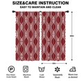 thumbnail image 2 of Blackout Kids Curtains,Burgundy and White Wavy Pattern Childrens Insulated Curtains Set Of 2,Bedroom Essentials,Toddler Room Decor 42"x84", 2 of 5