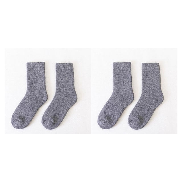 Billuyoard Calcetines de lana calcetín engrosado sólido cómodo Casual tripulación usable que absorbe el sudor mujeres hombres regalo de Type3 NO3