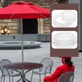 thumbnail image 4 of icolorfuled 4 Sets Patio Table Umbrella Hole Ring Transparent Table Umbrella Ring with Caps, 4 of 7