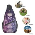 thumbnail image 6 of ZICANCN Skull Skeleton Gothic Crossbody Sling Bag for Men Women - Casual Shoulder Backpacks for Travel Sport Climbing Runners Daypack, 6 of 9