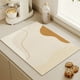 thumbnail image 5 of Tapete de Diatomita para Encimera - Tapete Antideslizante para Secar Platos (15,74 X 11,81 Pulgadas), Resistente Al Calor y Absorbente, Tapete Absorbente de Agua con Reverso de Goma Beige para Proteg, 5 of 6