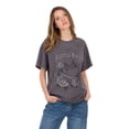 thumbnail image 2 of Forever 21 Women's Oversized Graphic Tee, Relaxed Fit Short Sleeve T-Shirt, Casual Streetwear Everyday Style Top, Grey, XXS-4X, 2 of 6