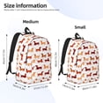 thumbnail image 3 of Honeii Dachshund Walking Print Canvas College Laptop Backpack, Durable Rucksack Travel Notebook Bag School Backpack Book Bag for Men Women-Medium, 3 of 7