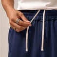 thumbnail image 2 of Mens Sweatpants Baggy Loose Fit Raw Hem Pants Casual Drawstring Pants Y2K Wide Leg Stretchy Pants with Pockets, 2 of 8