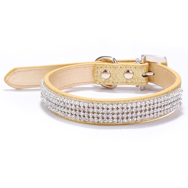 El collar para perros con diamantes de imitación brillantes y diamantes es adecuado para collares para perros pequeños y medianos.