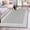Gray, variant on White Greek Key Large Area Rug 8x10 FT, Non Slip Living Room Throw Carpet, Geometric Greece Ancient Farmhouse Geo Washable Soft Indoor Outdoor Carpet Non-Shedding Rug for Bedroom Dining Room