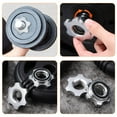 thumbnail image 3 of OULII 6Pcs Lock Nuts Barbell Selflocking Nut Silver Damage Resistance for Weightlifting, 3 of 8