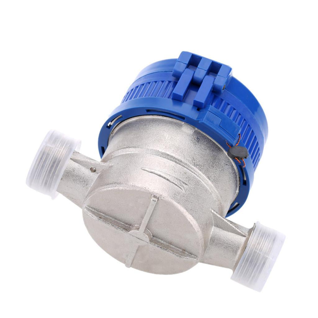 15mm Single Flow Dry Cold Water Meter Measuring Water Table Counter Garden 