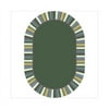 Clean Green 3'10" x 5'4" Oval Area Rug In Color Soft