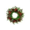 thumbnail image 4 of 15.74inch Artificial Christmas Wreath for Front Door-Winter Holiday Wreath for Outdoor Decor,Xmas Pine Needle Garland for Indoor Wall Window Fireplace Farmhouse Christmas Party Decoration, 4 of 5