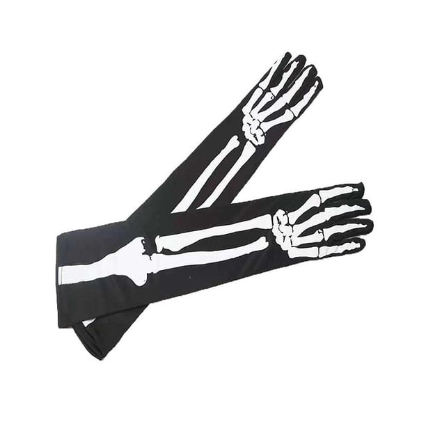 Guantes de esqueleto de Halloween YONGSHENG con máscara facial de calavera Unisex