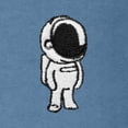 thumbnail image 2 of Dalix Astronaut Heavyweight Pigment Dye Tee Short Sleeve Cotton Shirt Mens in Pebble Blue 2XL XX-Large, 2 of 5