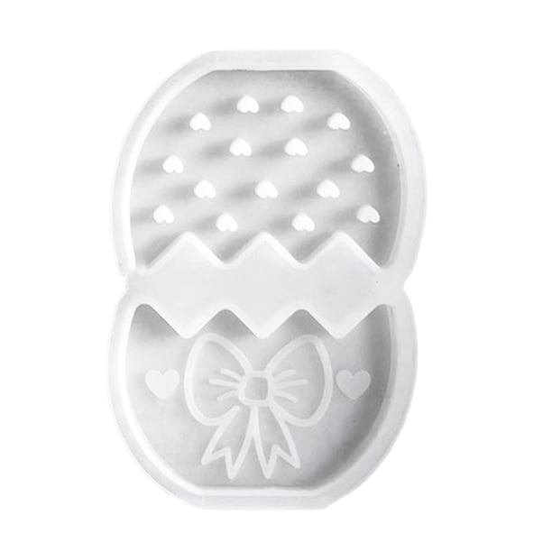 Molde de silicona flexible para conejito de Pascua, para chocolate, fondant, caramelos, cubitos de hielo, apto para lavavajillas, decoración 3D de Pascua.