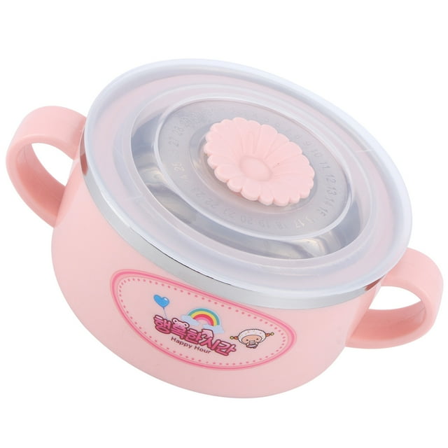Tazas para refrigerios para niños Pequeños, Tazón para ninos de acero inoxidable de 330 ml tazons para niños pequeños de dibujos animados tazón para niños tazón tazón