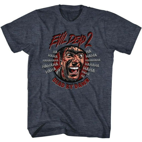 Evil Dead Ha Hahaha Navy Heather T-Shirt