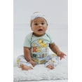 thumbnail image 2 of Disney Lion King Simba Timon Pumbaa Bodysuit Pants and Hat 3 Piece Outfit Set Newborn to Infant, 2 of 5