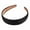 Black, variant on Pebbuoy Wide Hair Hoops for women,Cloth Wrapped Headbands for girls,Solid Color Hairband Hair Accessories-3cm