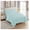 Aqua, variant on KriKac 7 Piece Comforter Set Bag Solid Color All Season Soft Down Alternative Blanket & Luxurious Microfiber Bed Sheets, Black, Full