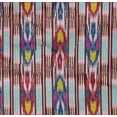 thumbnail image 4 of oneOone Tissu Popeline Sergé en Coton Biologique Imprimé Ikat Rayé BTY 42 Pouces de Large, 4 of 4