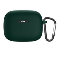 Soft Silicone Protective Case Cover Compatible with Jbl Tune Buds Wireless Earphones Headphone Shockproof Portable Cover with Carabiner