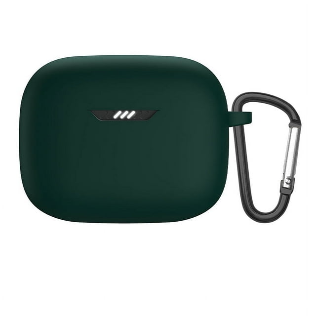 Silicone Protective Case +Hook for JBL Tune Buds - Shockproof Charging Box Cover (5 Colors) - Dustproof, Washable Skin