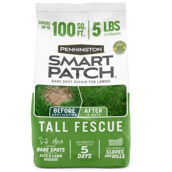 Pennington Smart Patch Tall Fescue Grass Seed Mix, for Sun to Partial Shade, 5 lb.