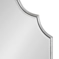 thumbnail image 4 of Kate and Laurel Leanna Modern Scalloped Arched Wall Mirror, 24 x 36, Silver, Stunning Glamorous Decorative Mirror with Arch Shape and Soft Scallops and Slim, Beveled Frame, 4 of 8