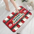thumbnail image 7 of Qocolhg Christmas Bathroom Rugs Bath Mat, 3D Optical Illusion Non Slip Quick Dry Super Absorbent Thin Rugs Fit Under Door Washable Floor Mats for in Front of Bathtub, Shower Room, Sink, 16x24 Inch, 7 of 7