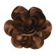 thumbnail image 1 of Broches y alfileres de flores de rosa para mujeres, alfileres de solapa de 5.5 pulgadas, clips de flores de camelia de satén grande [14cm, castaño], 1 of 7