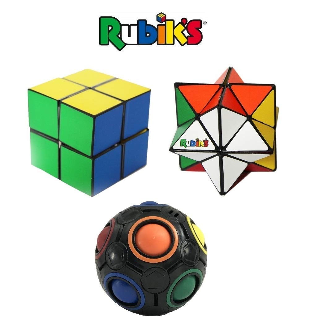 2PCS Magic Cube Classic Magic Rubic Puzzle Rubix Mind Game Kids Fun Cube Toy 