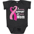 thumbnail image 3 of Inktastic Breast Cancer Awareness I Support My Mom with Pink Ribbon Boys or Girls Baby Bodysuit, 3 of 5