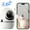 1pc White, variant on Indoor Security Camera - 360° Home Monitoring, Baby/Pet Camera with 5/2.4 GHz WiFi. Features Two-Way Audio, Smart Motion Tracking, Panoramic IR Night Vision. Compatible with Alexa & Phone App
