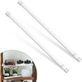 thumbnail image 2 of Dsscvnef 2 Pack Window Bar Window Bars Adjustable Sliding Glass Door Lock Window Lock Bar for Children Home Extends From 15.8 27.6 Inches (White), 2 of 7