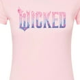 thumbnail image 2 of Wicked: Part 2 -  Floral Ombre Logo - Juniors Fitted Short Sleeve Graphic T-Shirt, 2 of 4
